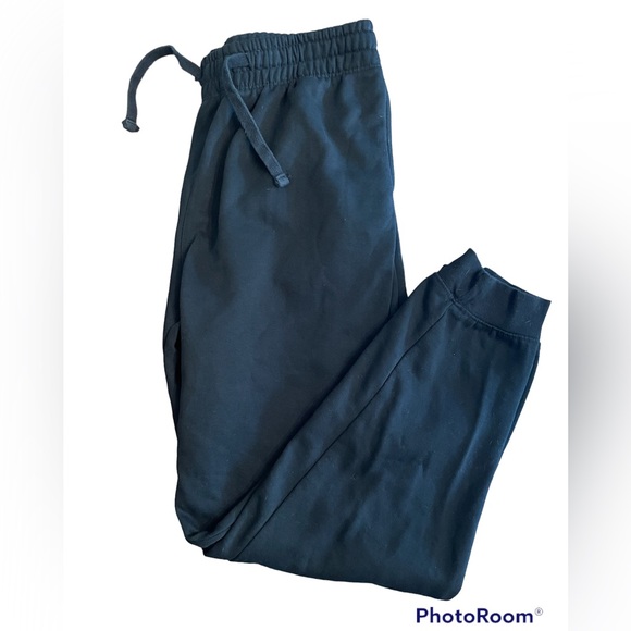 H&M Pants Hm Mens Regular Fit Coupe Standard Black Sweatpants Size